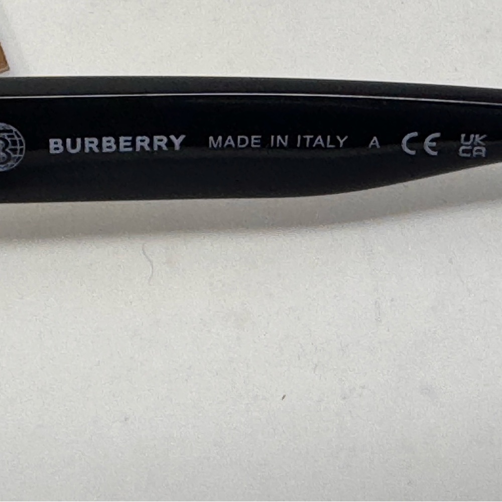 💯Authentic BURBERRY B 4405 Black Cat-Eye Sunglasses - Picture 4 of 5
